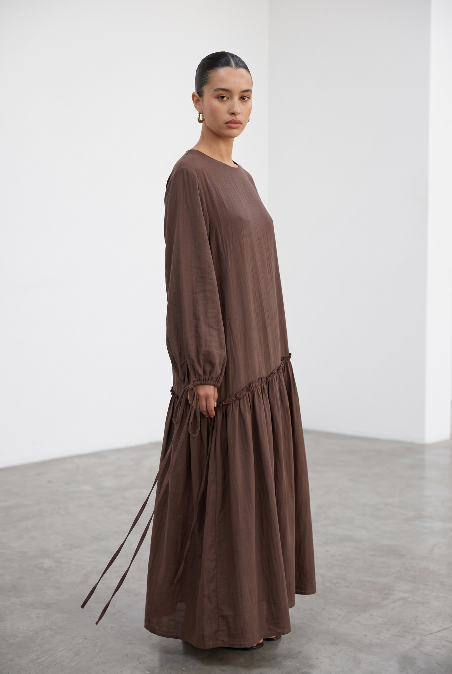 La robe fluide chocolat