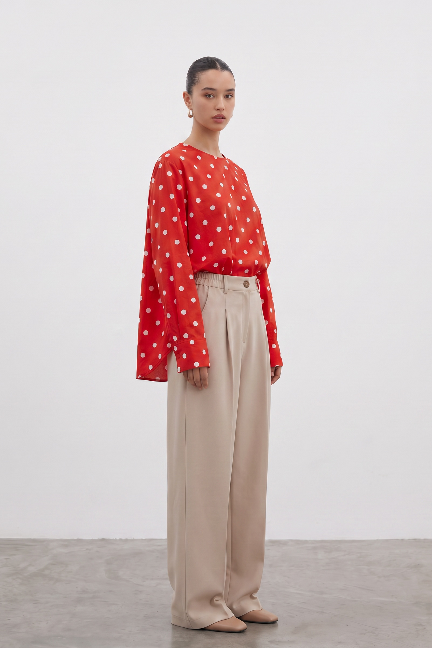 La blouse petit pois