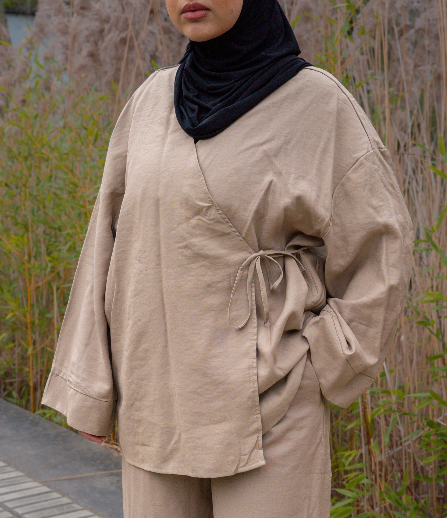 L'ensemble croisé beige