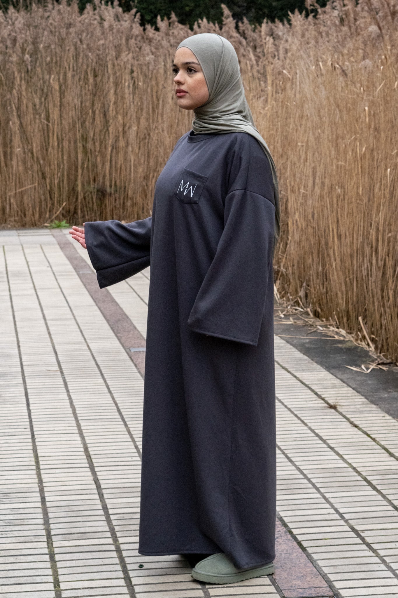 La robe gris anthracite