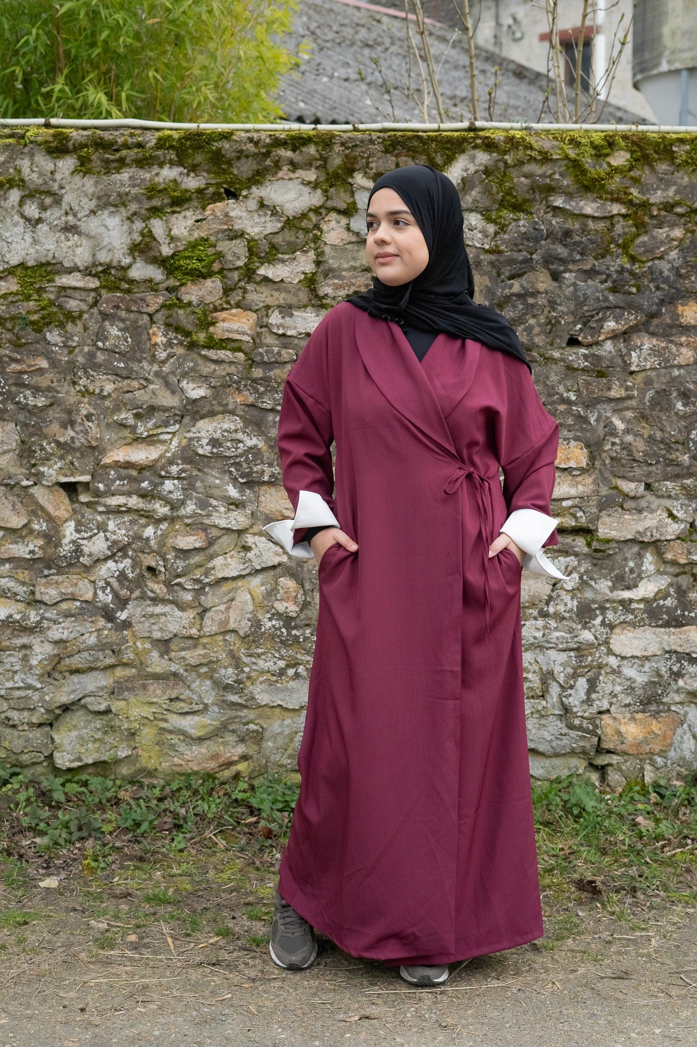 Le kimono bordeaux