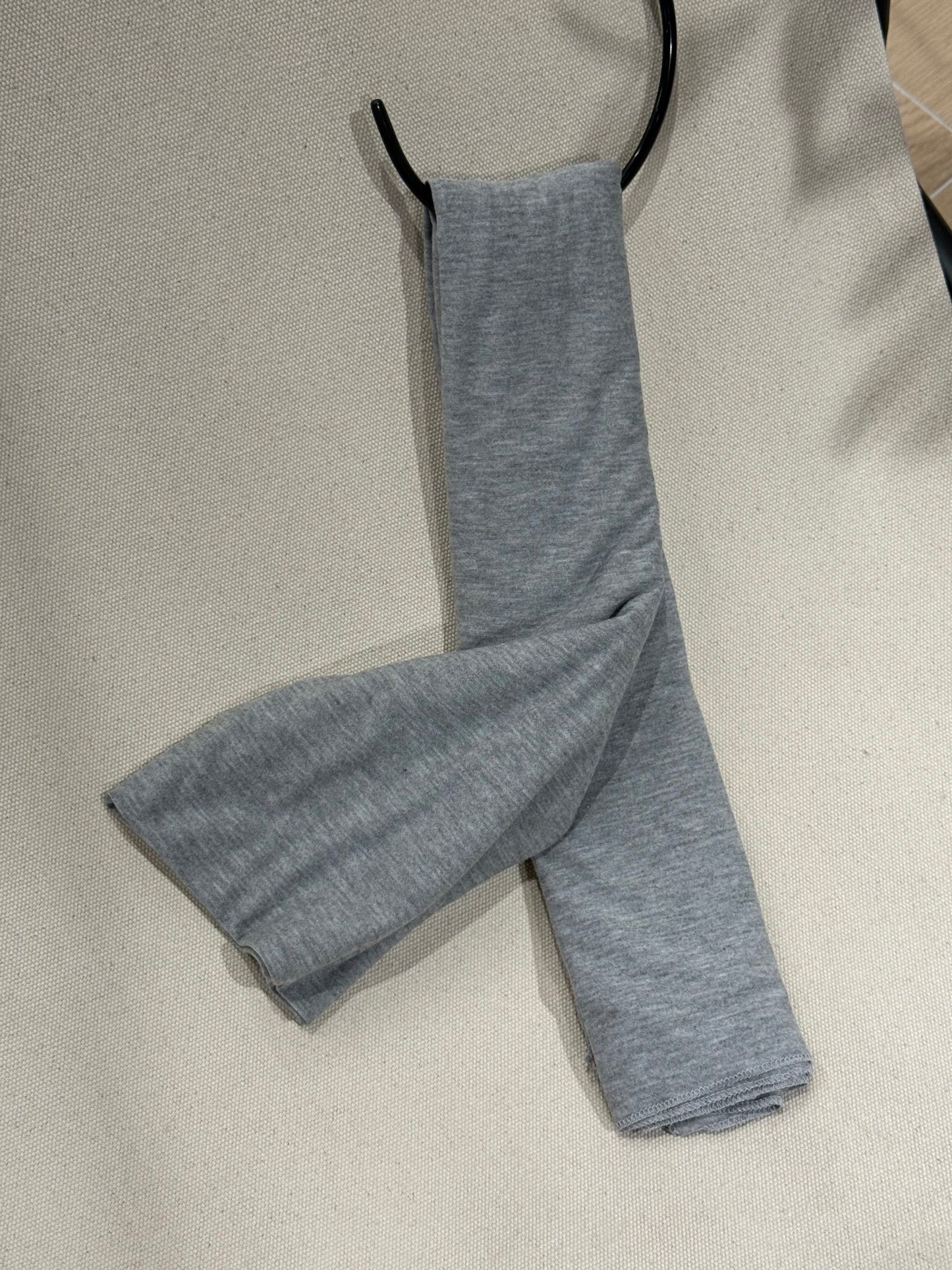 Le jersey lycra gris chiné
