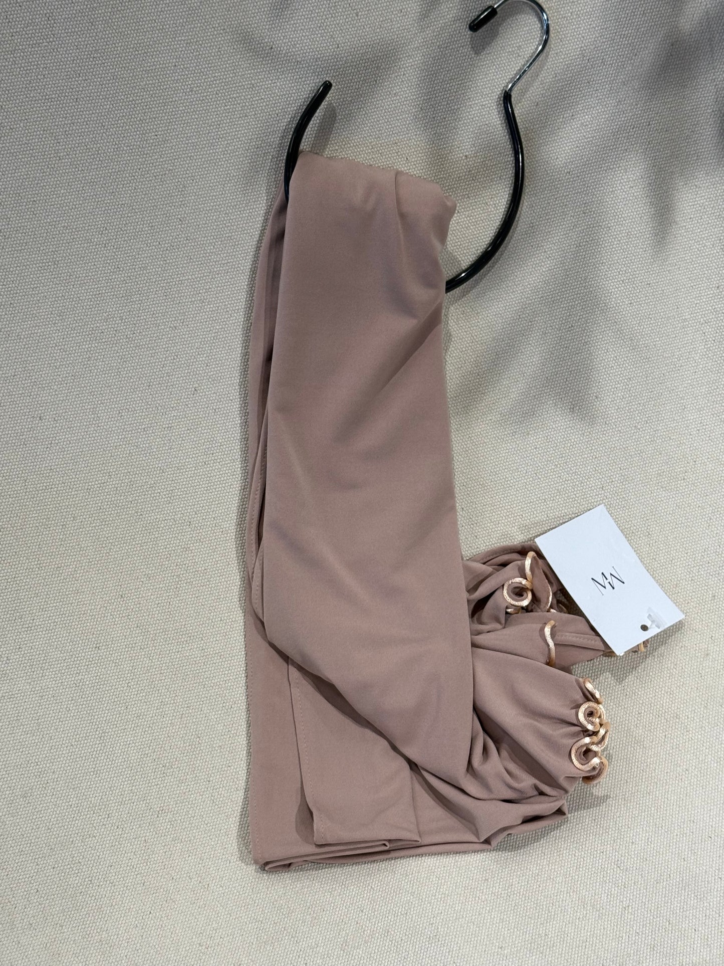 Le jersey premium frisé rose poudré