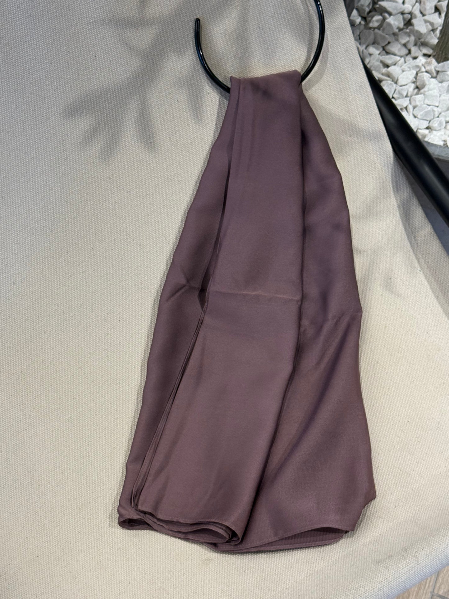 Carré satinée Prune