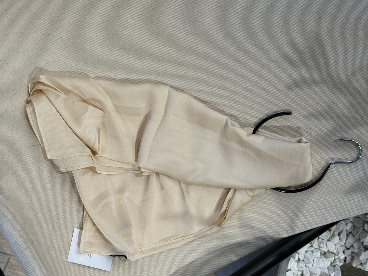 Carré satinée beige
