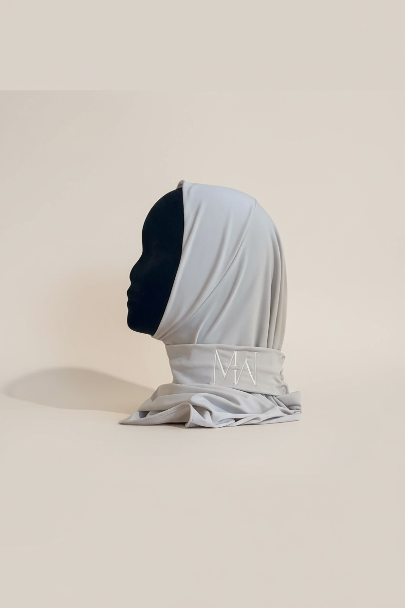 Cagoule en jersey premium gris perle