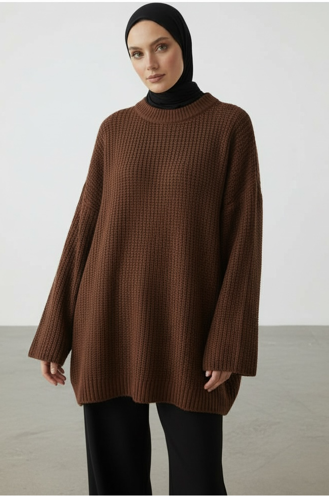 Le pull chocolat