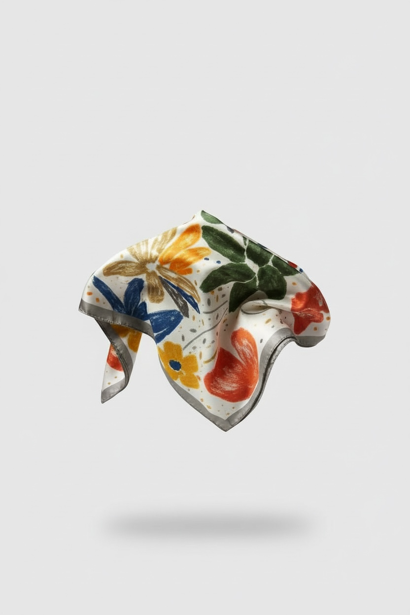 Carré de soie à motif