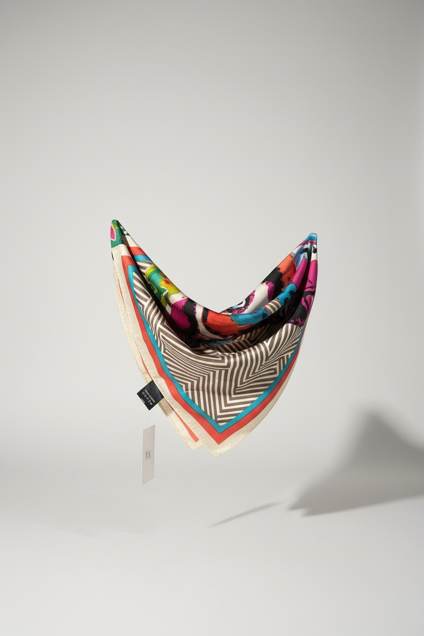 Carré de soie à motif