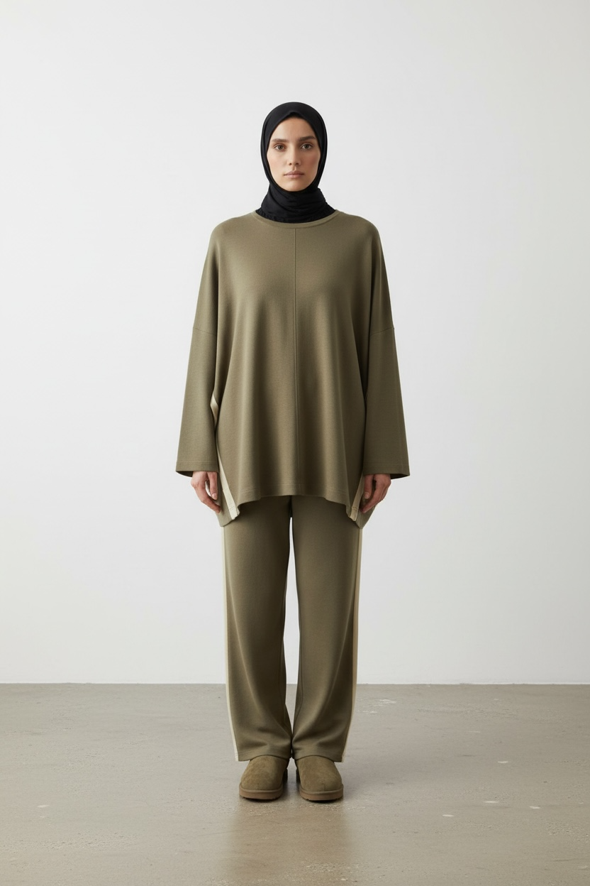 L'ensemble fluide kaki