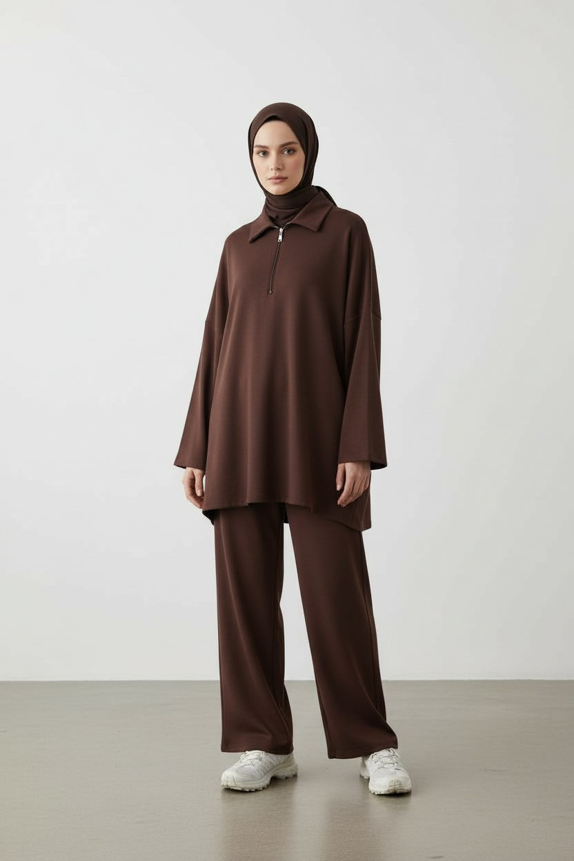 L'ensemble zip chocolat