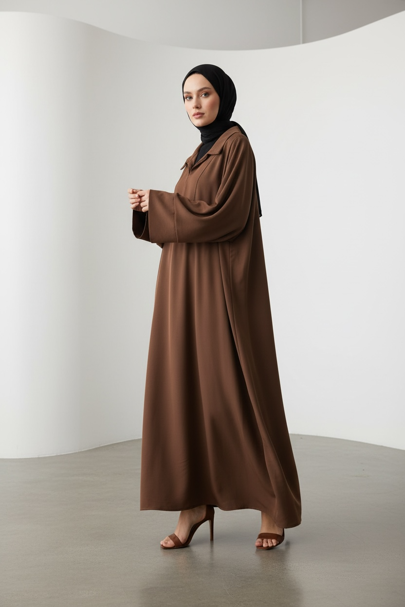 Abaya silkway chocolat