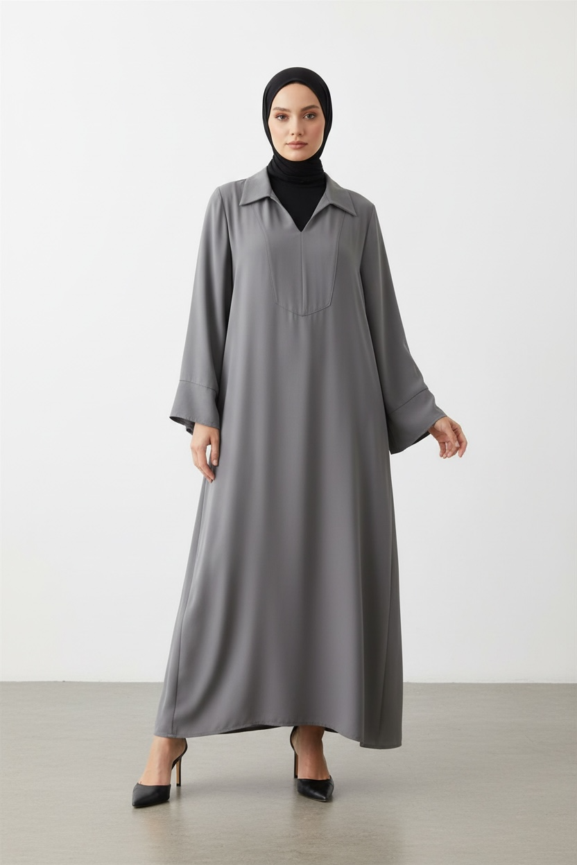 Abaya silkway grise