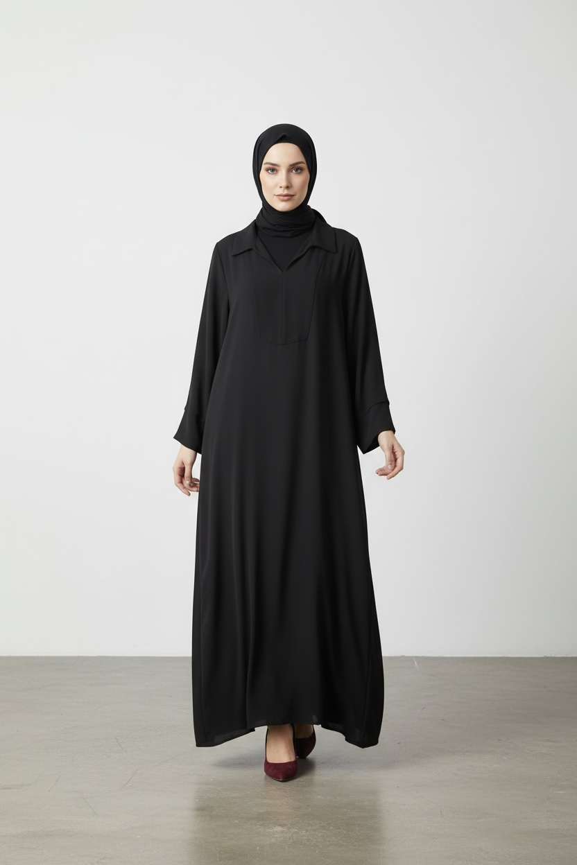 Abaya silkway noir