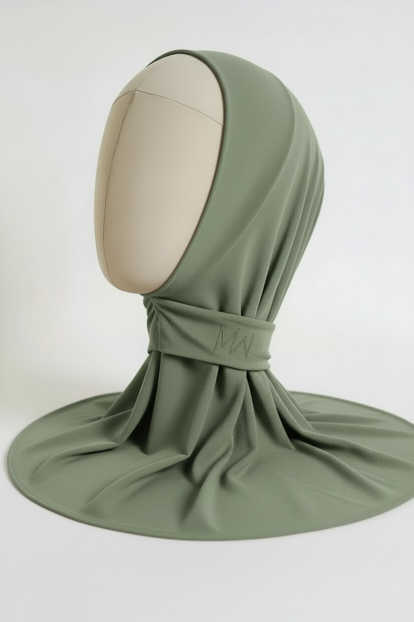 La cagoule en jersey premium II vert sauge