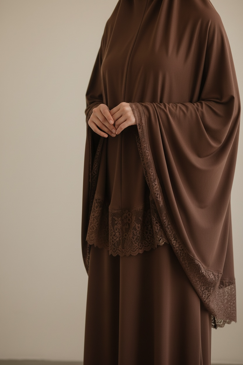 Le set dentelle chocolat