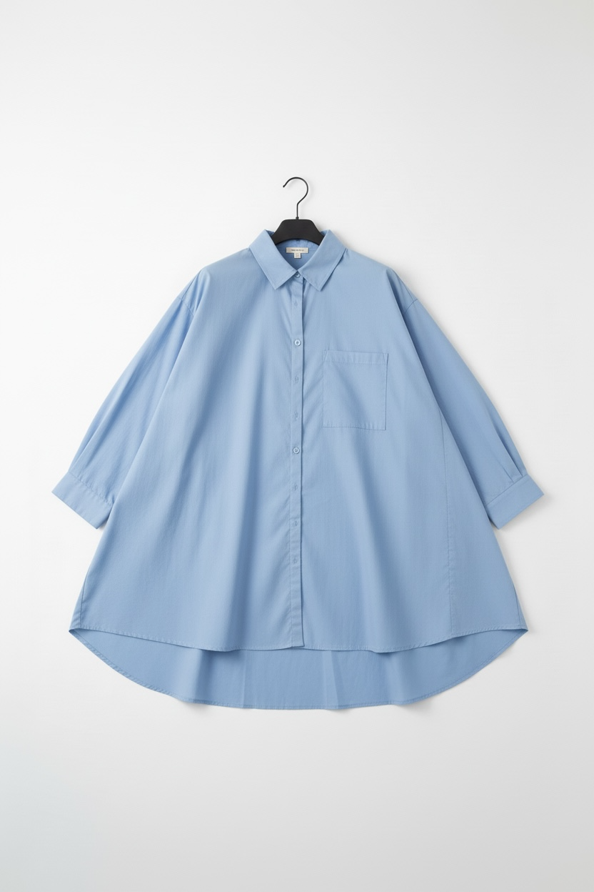 La chemise basique bleu