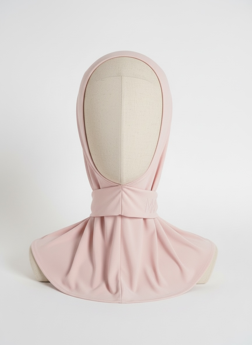 La cagoule en jersey premium rose pâle