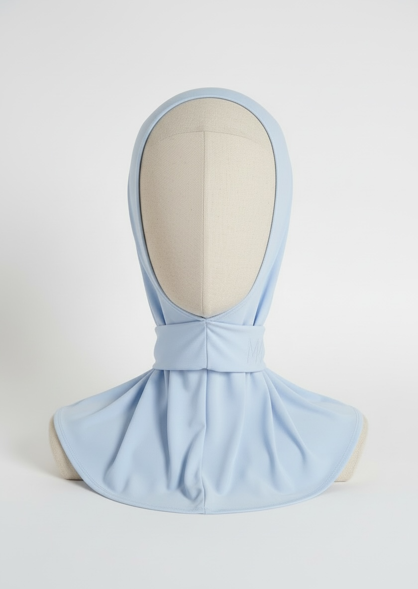 La cagoule en jersey premium bleu ciel