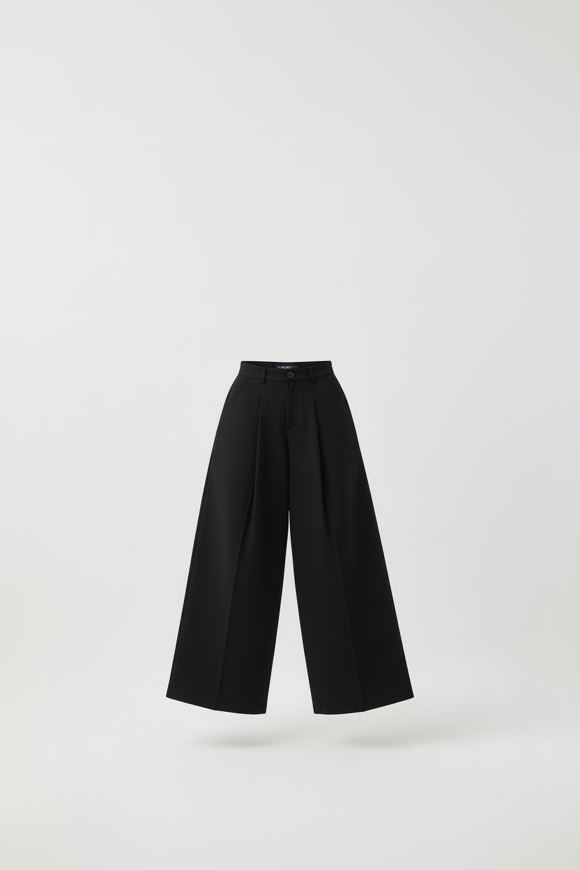 Le pantalon barrel minimal noir
