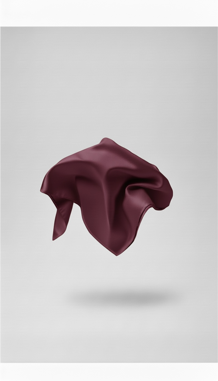 Le grand carré en jersey pemium burgundy