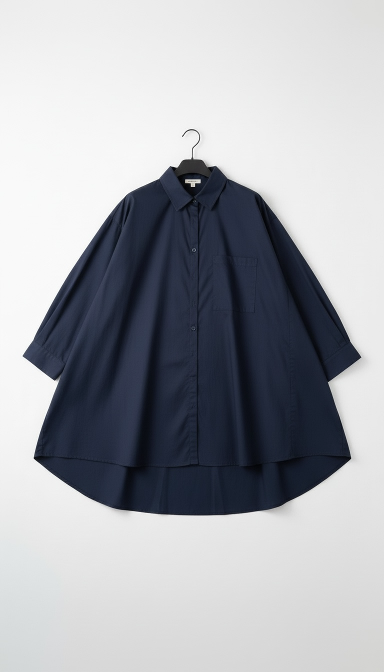 la chemise basique marine