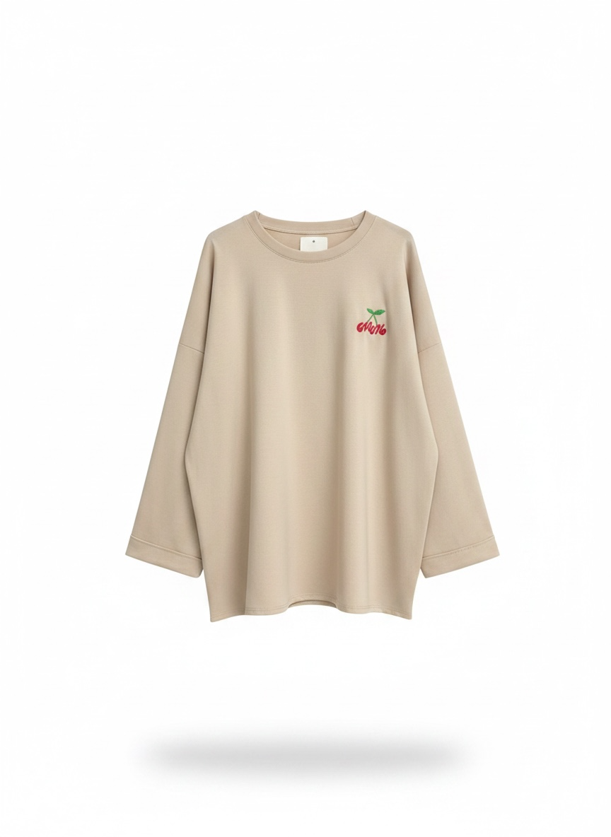 Le t shirt cherry beige