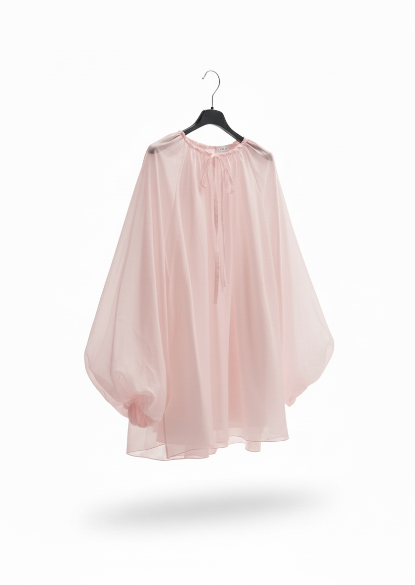 La blouse tencel rose