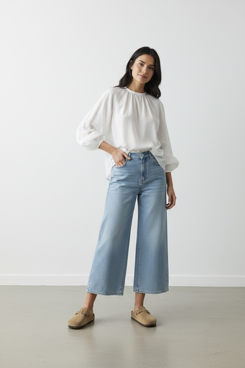 La blouse tencel blanche