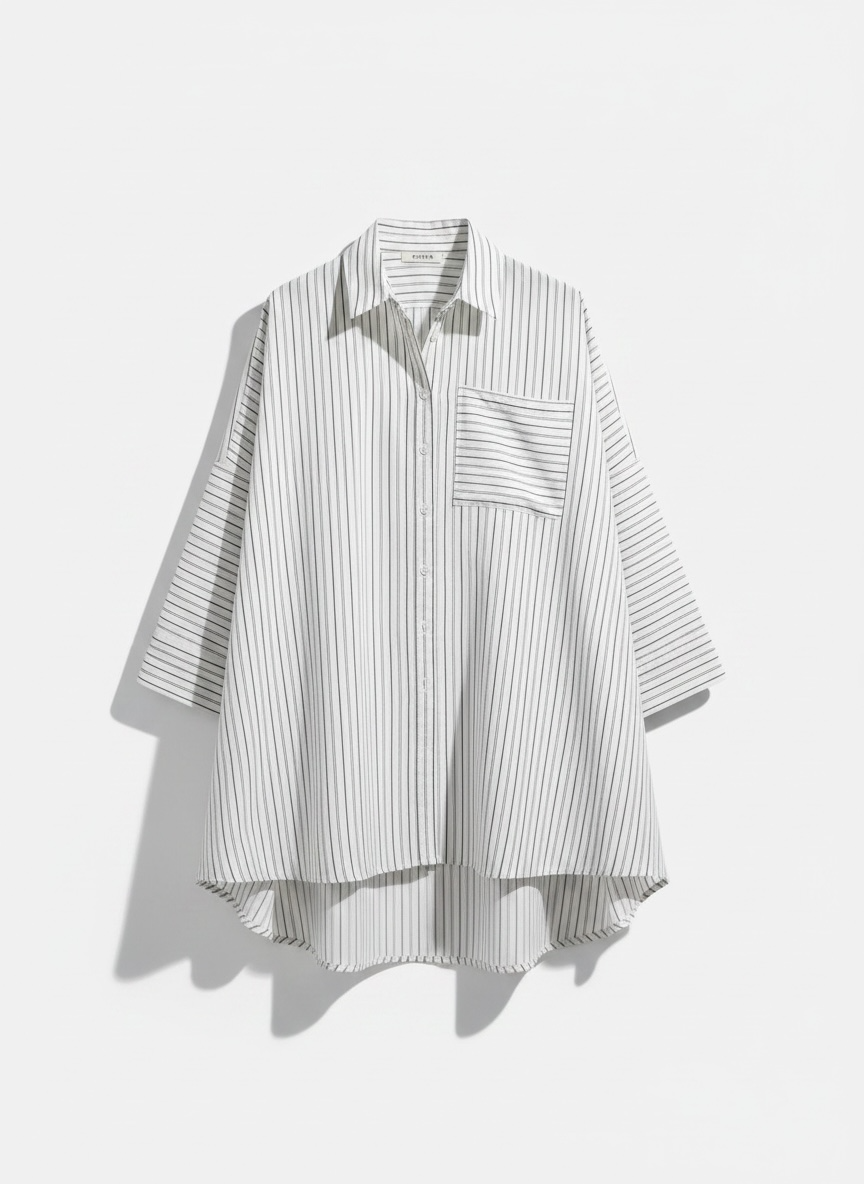 La chemise rayé blanche