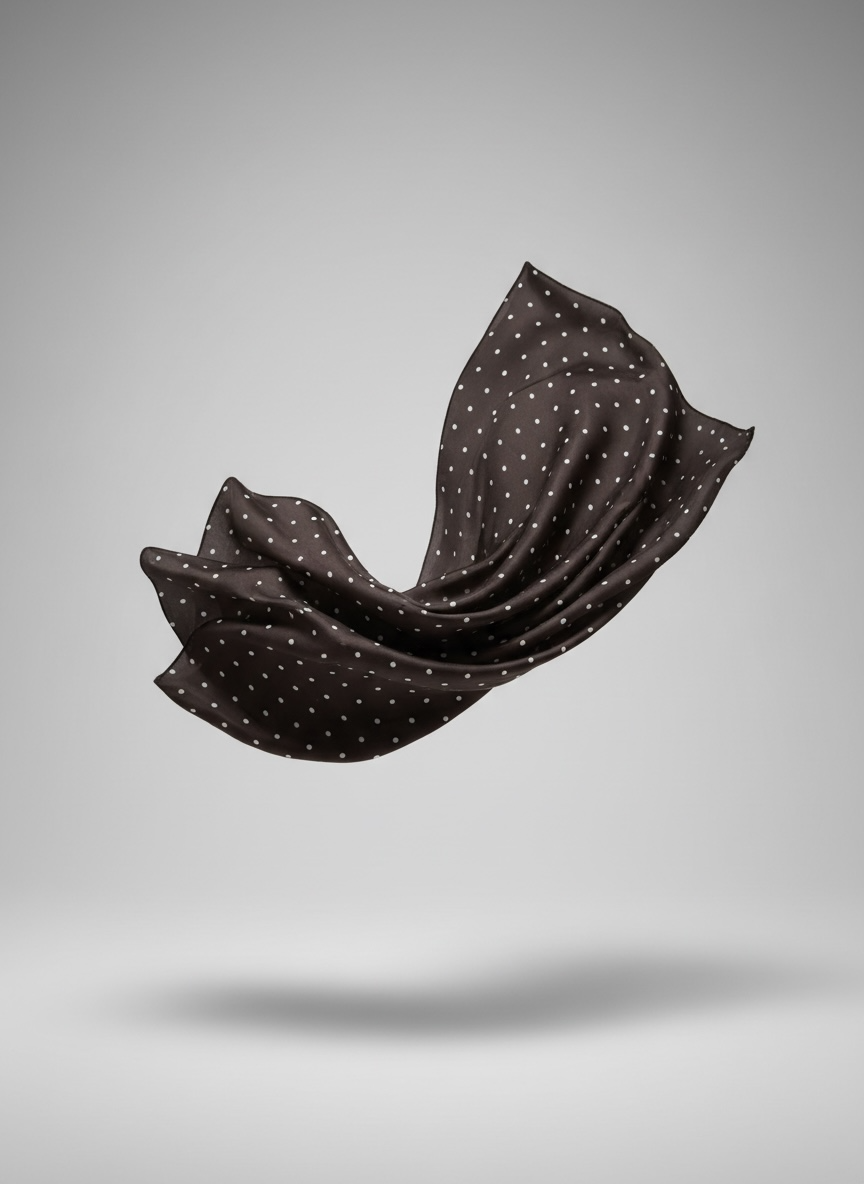 Le carré à pois chocolat