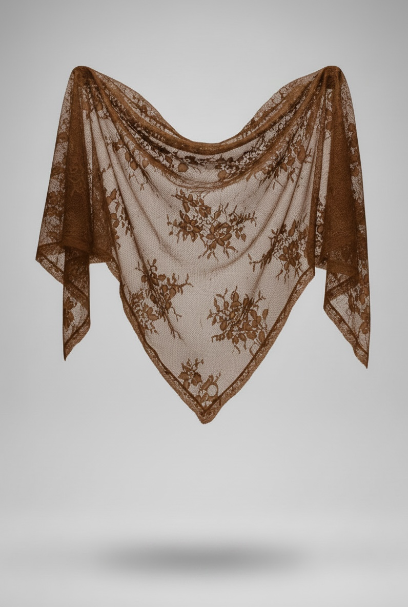 Le triangle en dentelle chocolat