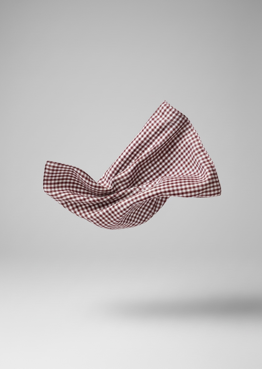 Le carré vichy burgundy