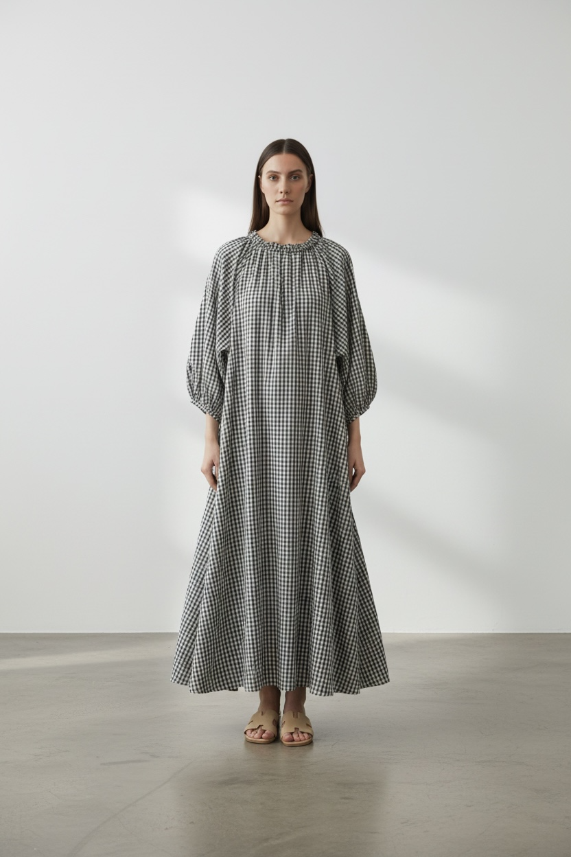 La robe vichy marine