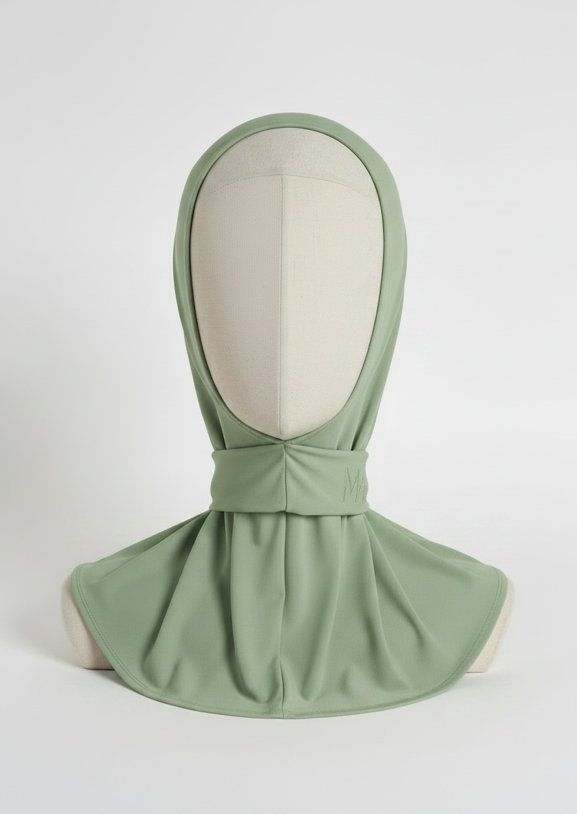 La cagoule en jersey premium vert sauge