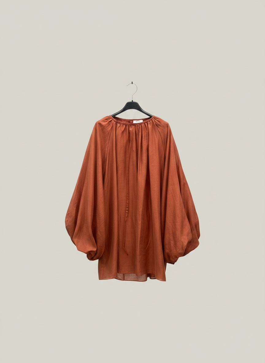 La blouse tencel terracotta