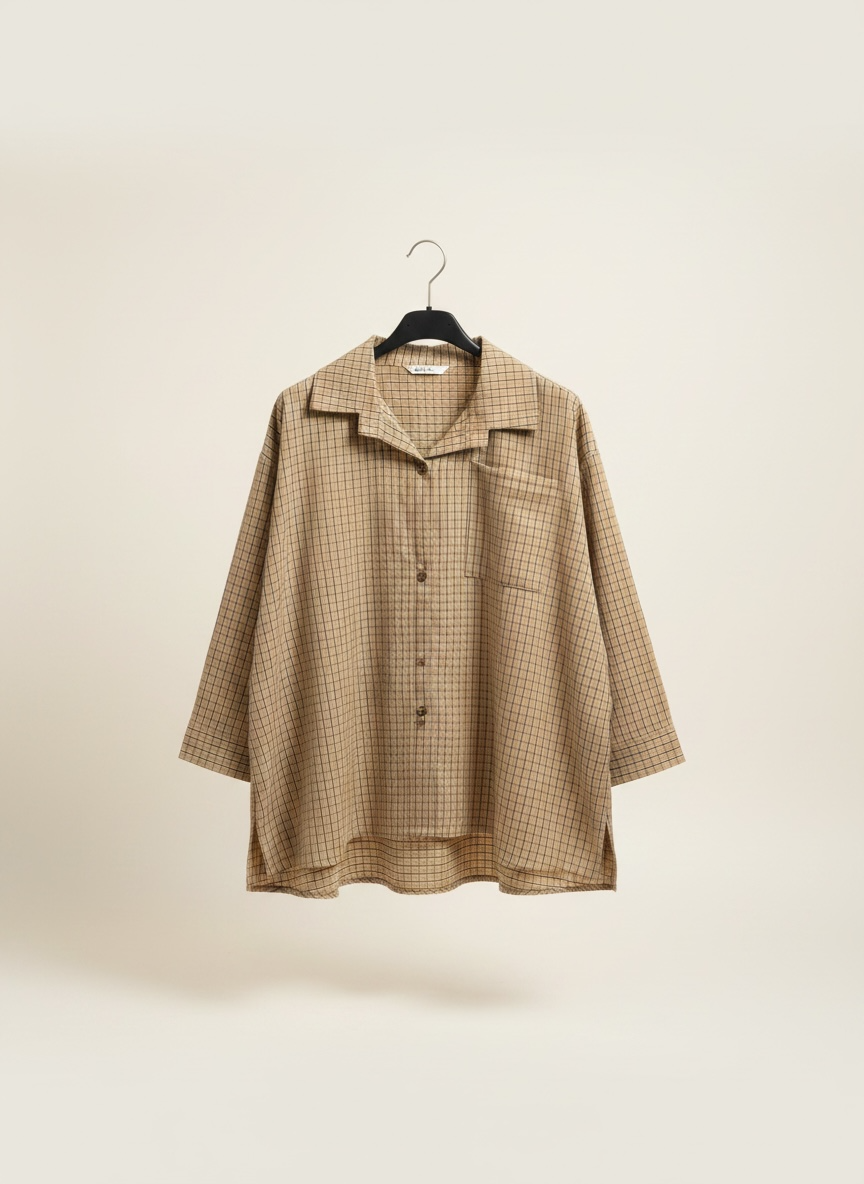 La chemise rayé camel