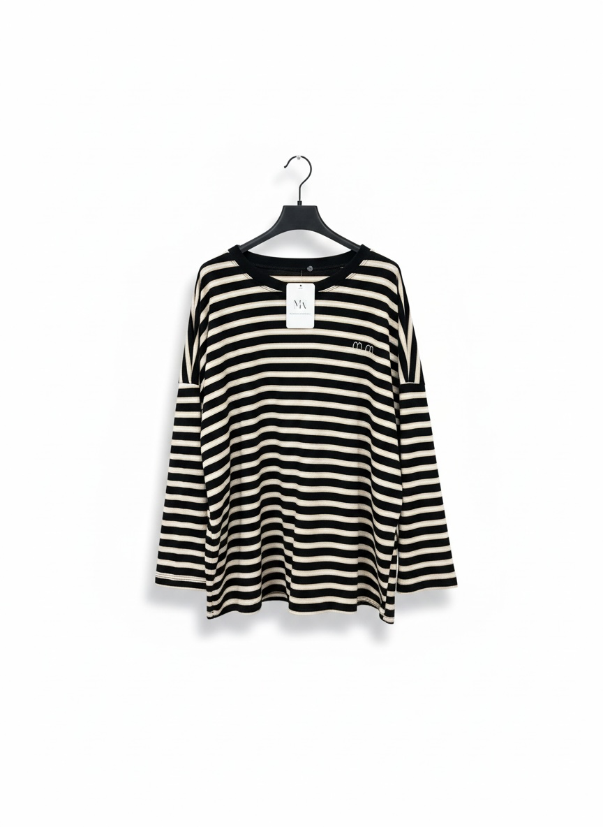 La marinière noir/beige