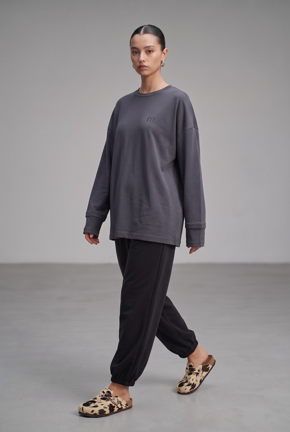 Le t shirt double gris
