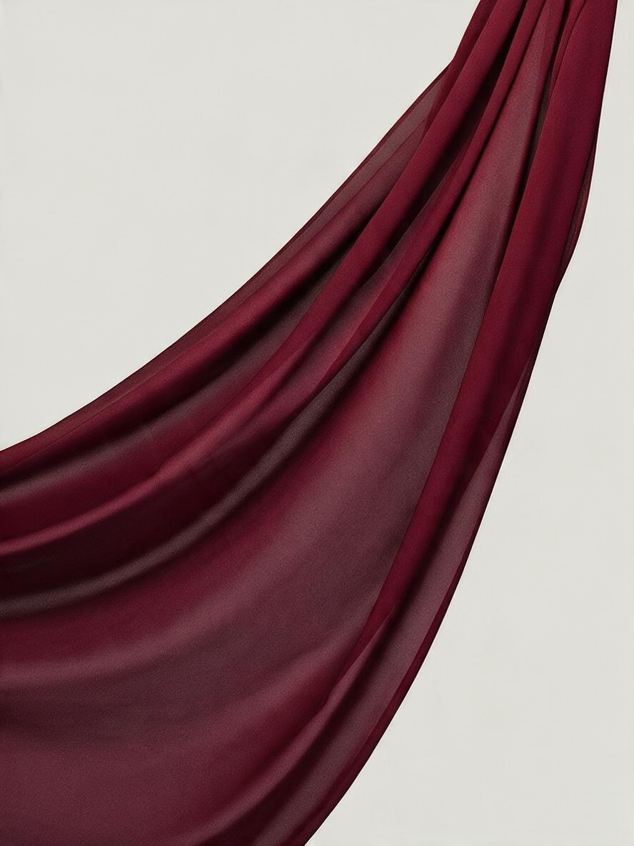 Le air plume burgundy