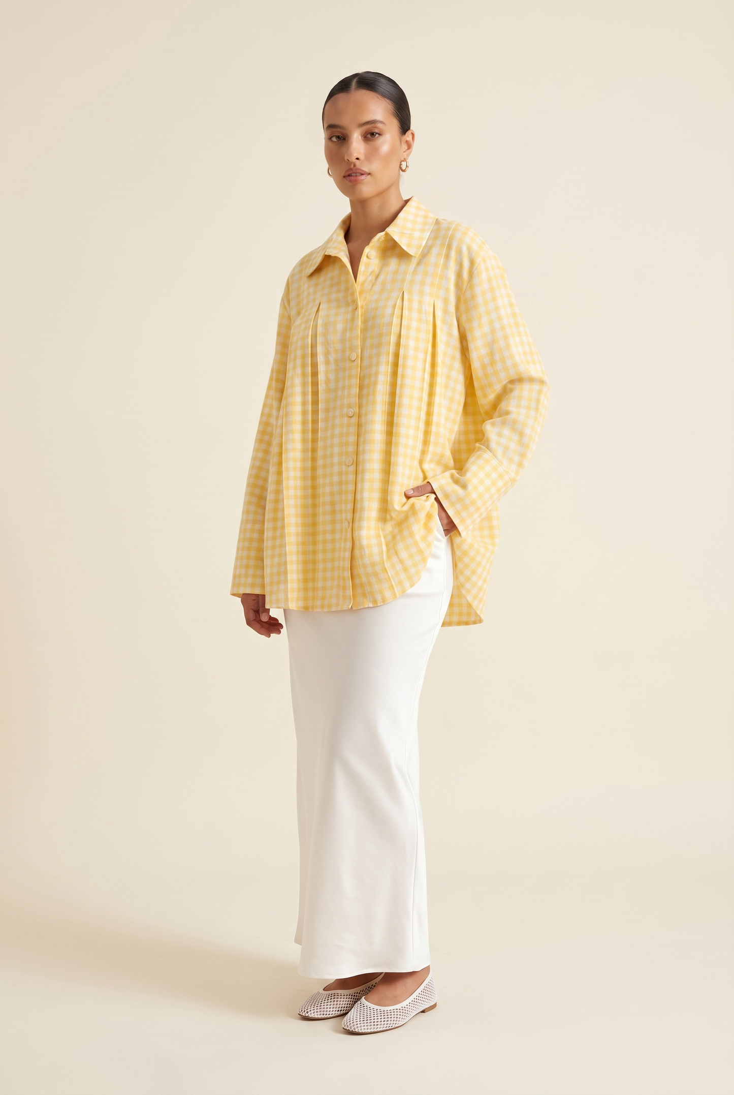 La chemise Vichy jaune