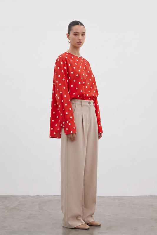 La blouse petit pois