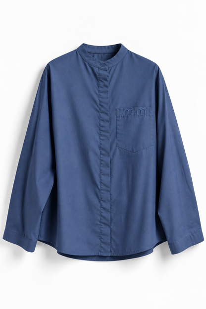 La chemise atelier bleu jean