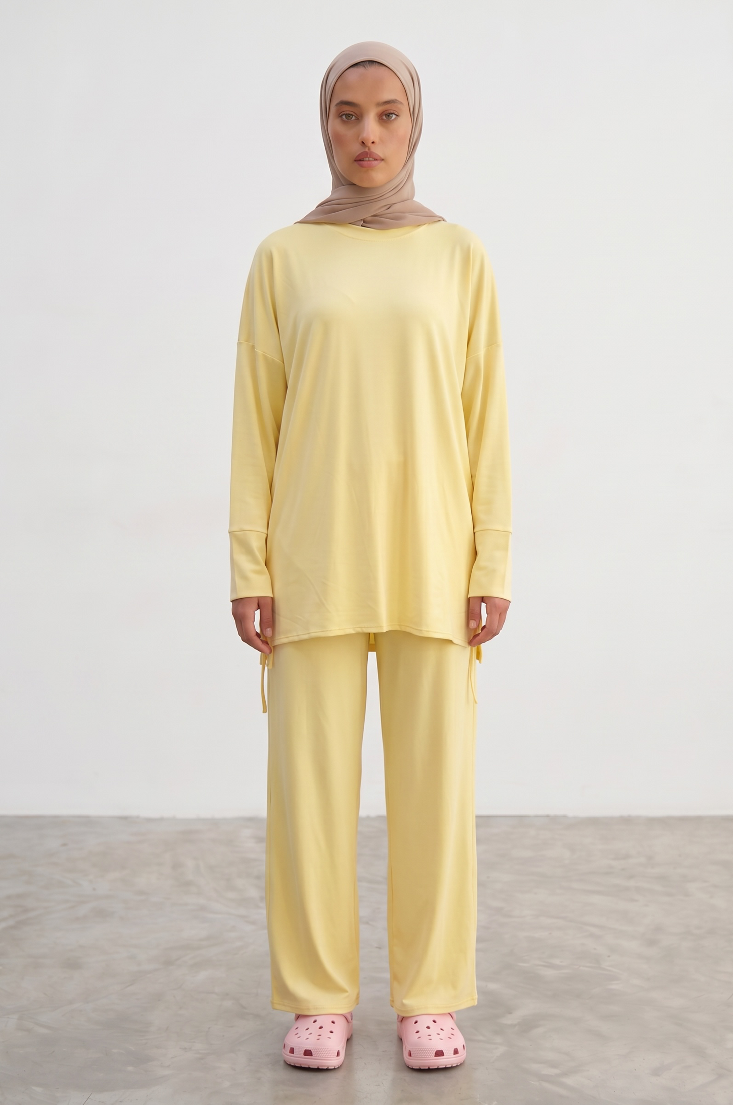 Le burkini bi color jaune