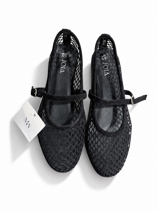 Les ballerines résille noir