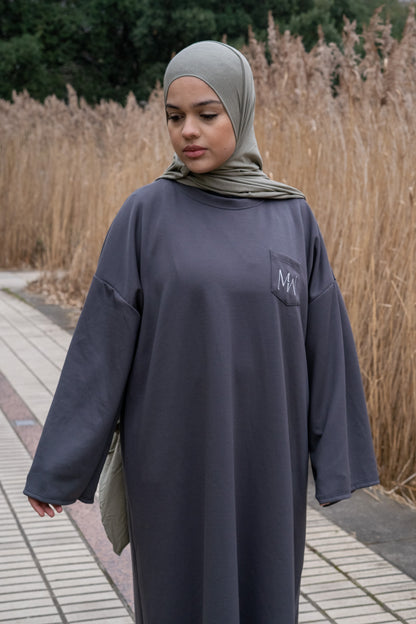 La robe gris anthracite