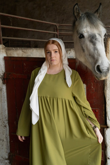 La robe fluide vert pomme