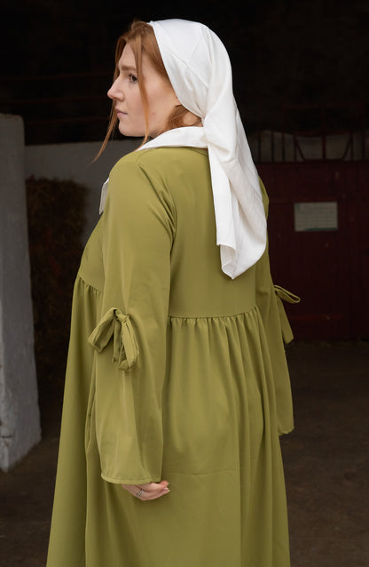 La robe fluide vert pomme
