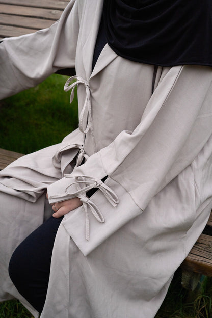 Le kimono noeuds beige