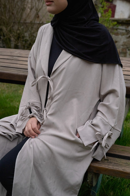 Le kimono noeuds beige